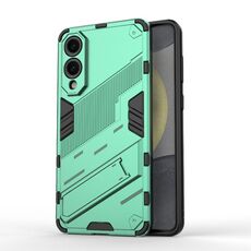 Per Samsung Galaxy S25 Edge 5G Punk Armor 2 in 1 PC + TPU Custodia antiurto per telefono con supporto invisibile (verde)