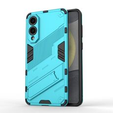 Per Samsung Galaxy S25 Edge 5G Punk Armor 2 in 1 PC + TPU Custodia antiurto per telefono con supporto invisibile (blu)