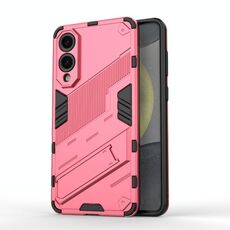 Per Samsung Galaxy S25 Edge 5G Punk Armor 2 in 1 PC + TPU Custodia antiurto per telefono con supporto invisibile (rosso chiaro)