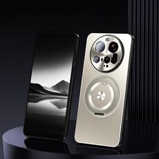 Per Xiaomi 15 Ultra Supporto Rotante Custodia per Telefono in Metallo Smerigliato (Titanio)