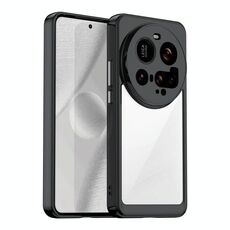 Per Xiaomi 15 Ultra Colorful Series Custodia per telefono in TPU ibrida acrilica (nera)