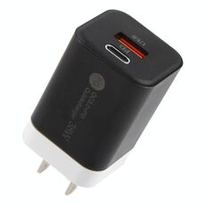 KO-72 38W QC3.0 USB e USB-C / Type-C PD Caricabatterie rapido, spina USA (nero)