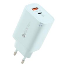 AR-PD12 Caricabatterie rapido QC3.0 USB e USB-C / Type-C PD da 65 W, spina UE (verde)