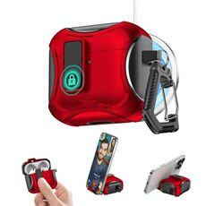 Per auricolari wireless Bluetooth AirPods 4 Custodia protettiva ibrida in TPU per PC (rosso)