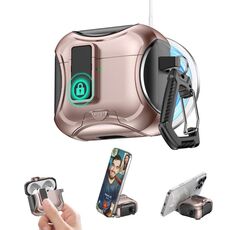 Per auricolari wireless Bluetooth AirPods Pro 2 Custodia protettiva ibrida in TPU per PC (oro dessert)
