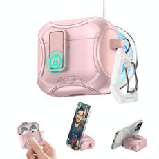 Per AirPods Pro 2 auricolari Bluetooth wireless Custodia protettiva in TPU ibrida per PC (rosa)