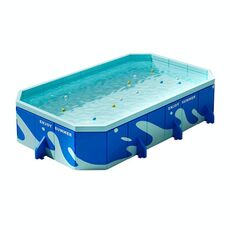Piscina gonfiabile gratuita per bambini, pieghevole, per esterni, con staffa, per giocare, specifiche: 2,6 m