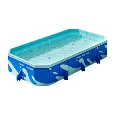 Piscina gonfiabile gratuita per bambini, pieghevole, per esterni, con staffa, per giocare, specifiche: 3,2 m
