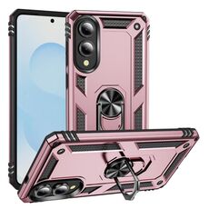 Per Samsung Galaxy S25 Edge 5G Custodia antiurto in TPU + PC per telefono (oro rosa)