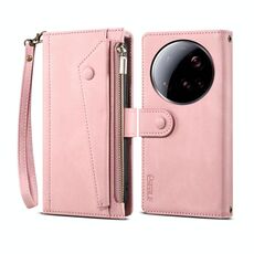 Per Xiaomi 15 Ultra ESEBLE Retro Frosted RFID Custodia in pelle per telefono (oro rosa)