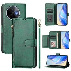 Per vivo Y39 5G Global Multi-Card Slots Zipper Wallet Custodia in pelle per telefono (verde)