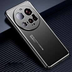 Per Xiaomi 15 Ultra Custodia per telefono in metallo satinato (nero)