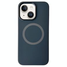 Per iPhone 14/13 Custodia per telefono MagSafe in silicone liquido con struttura in metallo (nero grafite)