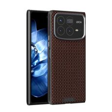 Per Xiaomi Mix Fold 4 ABEEL Ruyi Pattern 6D Micro Relief MagSafe Custodia in pelle per telefono (marrone)