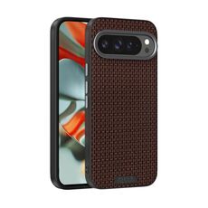 Per Google Pixel 9 Pro XL ABEEL Ruyi Pattern 6D Micro Relief MagSafe Custodia in pelle per telefono (marrone)