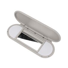 Per BMW Mini F55 / F56 / F60 2015-2022, visiera parasole anteriore per auto, specchio per il trucco 51167366950 51167342194 (grigio)