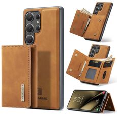 Portafoglio multi-carta DG.MING M1 Series per Samsung Galaxy S25 Ultra 5G + custodia magnetica (marrone)