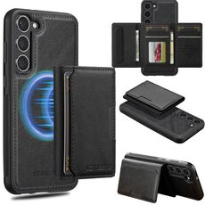 Custodia per telefono Magsafe con custodia RFID staccabile per Samsung Galaxy S25+ 5G LC.IMEEKE serie L5 (nero)