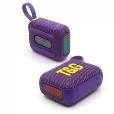 T&G TG445 Subwoofer stereo portatile Bass RGB Light Wireless TWS BT Speaker (viola)