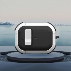 Per AirPods Pro 2 Starship Custodia per auricolari wireless con interruttore magnetico (nero bianco)