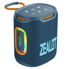 Zealot S122 25W Altoparlante Bluetooth con luce RGB per esterni impermeabile IPX6 ad alta potenza (blu ciano)
