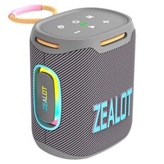 Zealot S122 25W Altoparlante Bluetooth con luce RGB per esterni impermeabile IPX6 ad alta potenza (grigio)