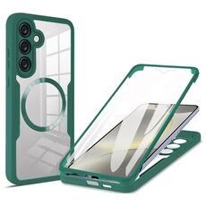 Per Samsung Galaxy S24 FE 5G CD Texture MagSafe Custodia per telefono (verde)