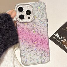 Per iPhone 16 Pro Max Custodia per telefono IMD con sfumatura cielo stellato (rosa)
