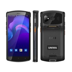 UNIWA V7S PDA Barcode Scanner Telefono Robusto, 4 GB + 64 GB, 5,7 pollici Android 12 Mediatek MT6762 Octa Core, NFC, Rete: 4G, Spina: Spina UE (Nero)