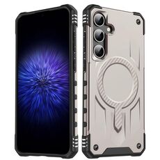 Per Samsung Galaxy S23 FE 5G Straship Custodia per telefono ibrida in TPU magnetico per PC (oro)