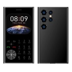 Telefono cellulare V8 Card, 2,01 pollici, MTK6261D, supporto Bluetooth, FM, torcia, GSM, doppia SIM (nero)