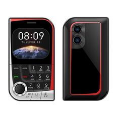 Telefono cellulare V10 Card, 2,01 pollici, MTK6261D, supporto Bluetooth, FM, torcia, GSM, doppia SIM (nero)