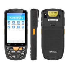 UNIWA HS006 Scanner per codici QR per PDA industriale, 2 GB + 16 GB, 4,0 pollici Android 11 MediaTek MT6762 Octa Core, RFID, NFC, rete: 4G (spina UK)