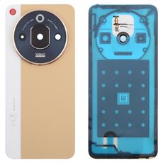 Per ZTE nubia Focus Pro Z2351N Cover posteriore in pelle con adesivo per batteria/copriobiettivo della fotocamera (oro)