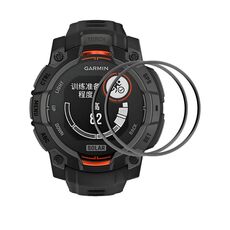 Per Garmin Instinct E 45mm 2 pezzi ENKAY 3D Pellicola protettiva per schermo in PMMA HD con bordo in PC morbido a copertura totale
