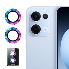 Per OPPO Reno13 Global ENKAY Hat-Prince 9H Obiettivo della fotocamera posteriore Pellicola in vetro temperato in lega di alluminio (colorato)