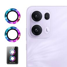 Per OPPO Reno13 Pro Global ENKAY Hat-Prince 9H Obiettivo della fotocamera posteriore Pellicola in vetro temperato in lega di alluminio (colorato)