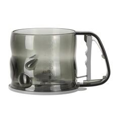 Setaccio per farina semiautomatico portatile da cucina, assistente per la cottura, strumento per setacciare la polvere (grigio tè)