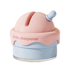 Affilacoltelli a ventosa per la casa, affilatura coltelli da cucina, forbici, affilacoltelli, affilacoltelli rapido (Iceberry Pink)