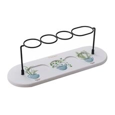 Tappetino assorbente per lavabo in diatomite, porta spazzolino antiscivolo, dimensioni: 30x10 cm (piante fresche in vaso)