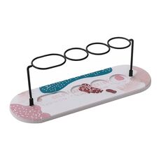 Tappetino assorbente per lavabo in diatomite, porta spazzolino antiscivolo, dimensioni: 30x10 cm (foglia d'oro)