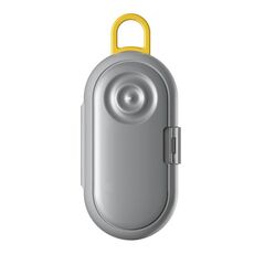 Mini contenitore portatile multifunzione per stuzzicadenti, filo interdentale, tappi per le orecchie, contenitore per pillole (grigio)