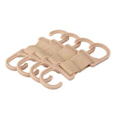 4 pezzi / set ganci per poggiatesta schienale auto nascosti anti-urto ganci organizer per sedili posteriori auto (beige)