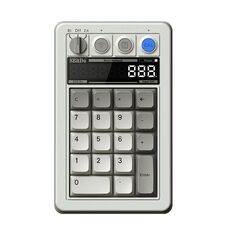 8BitDo Retro18 Tri-mode Connection Computer Tastiera numerica meccanica Contatore 2 in 1 (versione grigio chiaro M)