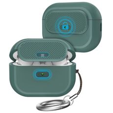 Per AirPods Pro / Pro 2 AhaStyle JY17 Custodia protettiva in silicone con serratura (verde)