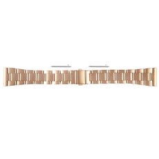 Per Huawei Watch 4 Cinturino per orologio in acciaio inossidabile a tre sfere da 22 mm (oro rosa)