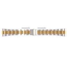 Per Huawei Watch 4 Cinturino per orologio in acciaio inossidabile a tre sfere da 22 mm (oro argento)