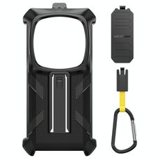 Per Ulefone Armor 28 Ultra / 28 Ultra Custodia per telefono con clip posteriore Ulefone termica con moschettone (nero)