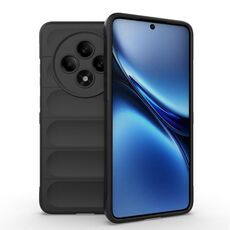 Custodia in TPU + flanella per OPPO Reno12 F 5G Global Magic Shield (nera)