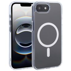 Per iPhone 16e ZGA Magsafe Clear PC Hybrid TPU Custodia per telefono (trasparente)